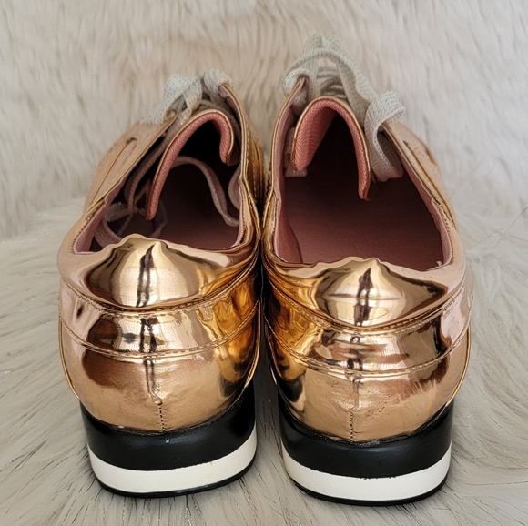 New Penny loves Kenny Metallic Gold Sneakers - Picture 4 of 7
